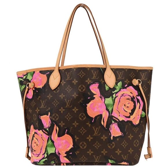 Louis Vuitton Monogram Rose Neverfull MM Shoulder Tote Bag - Picture 1 of 10